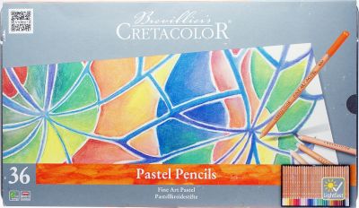 CRETACOLOR PASTELE W KREDKACH ZESTAW 36 SZT METALOWE OPAKOW6